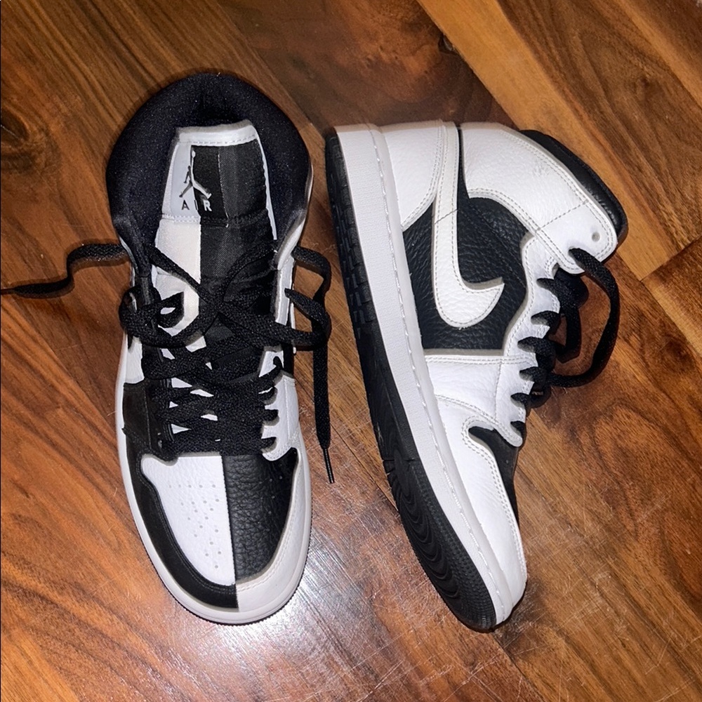 Nike Air Jordan Black and White Sneakers
